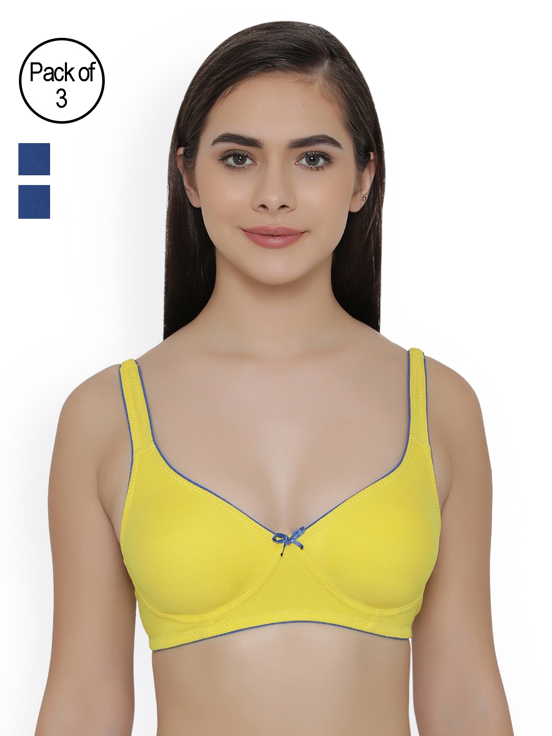 

Clovia Pack Of 2 Bra, Yellow