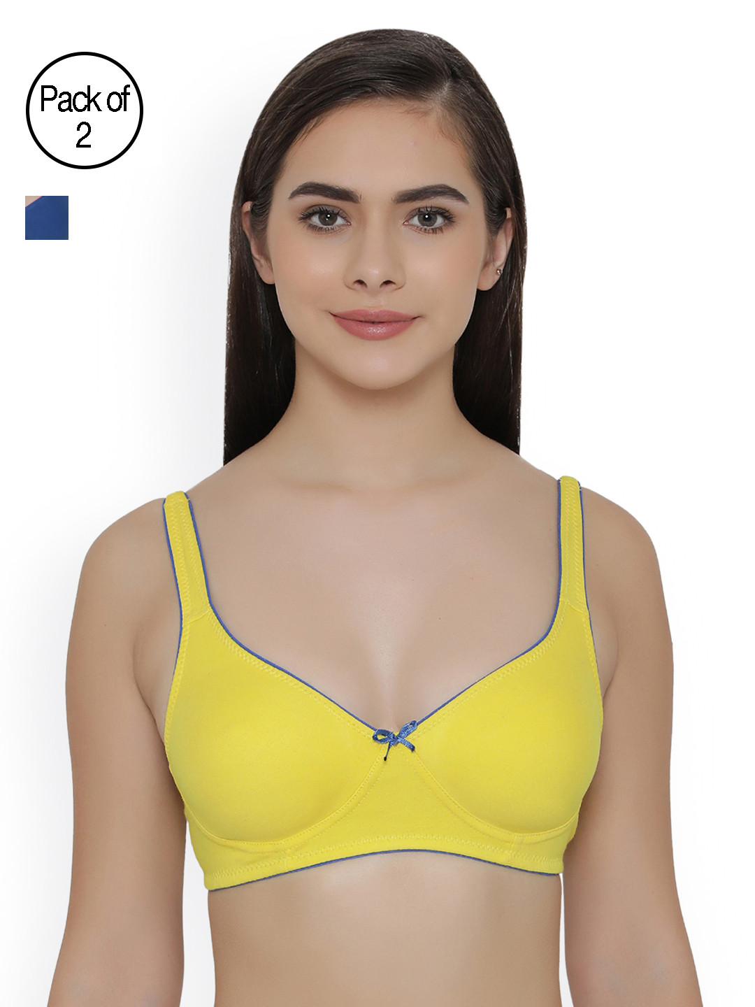 

Clovia Pack Of 2 Bra, Yellow