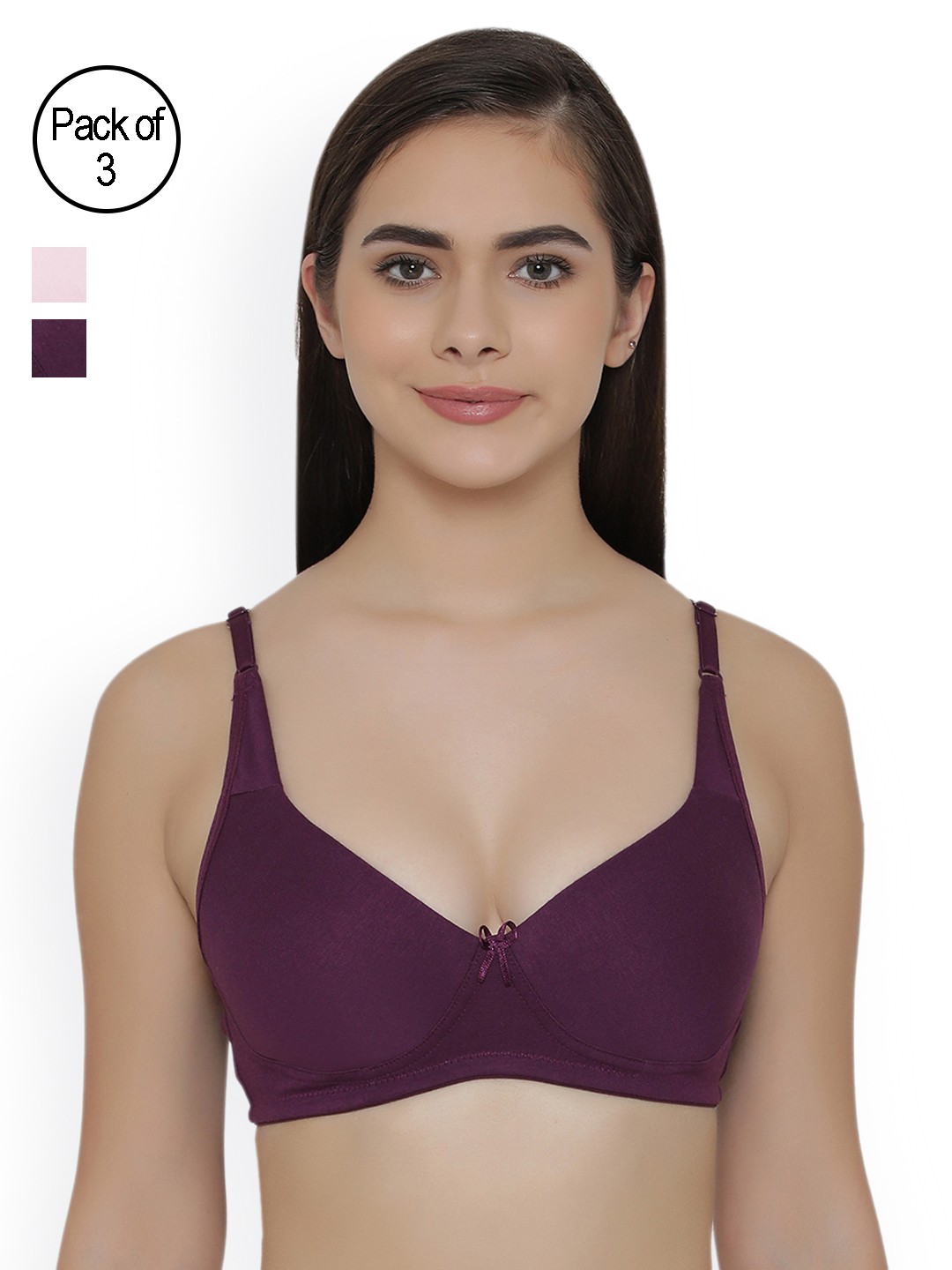 

Clovia Pack Of 2 Bra, Purple