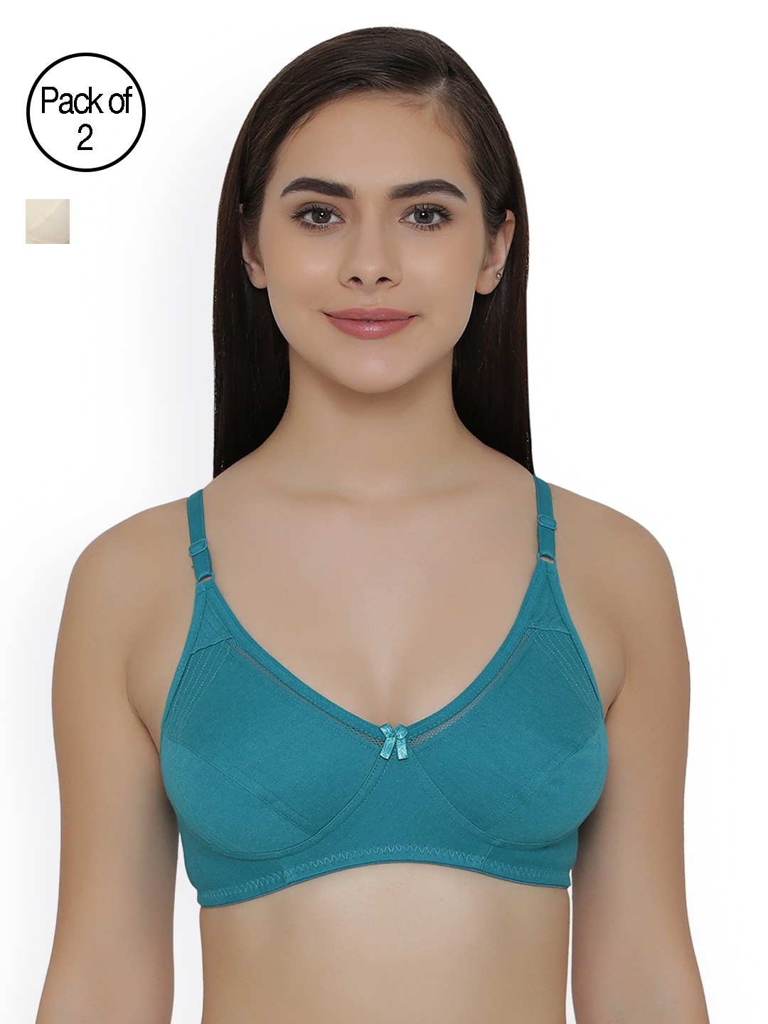 

Clovia Pack Of 2 Bra, Green