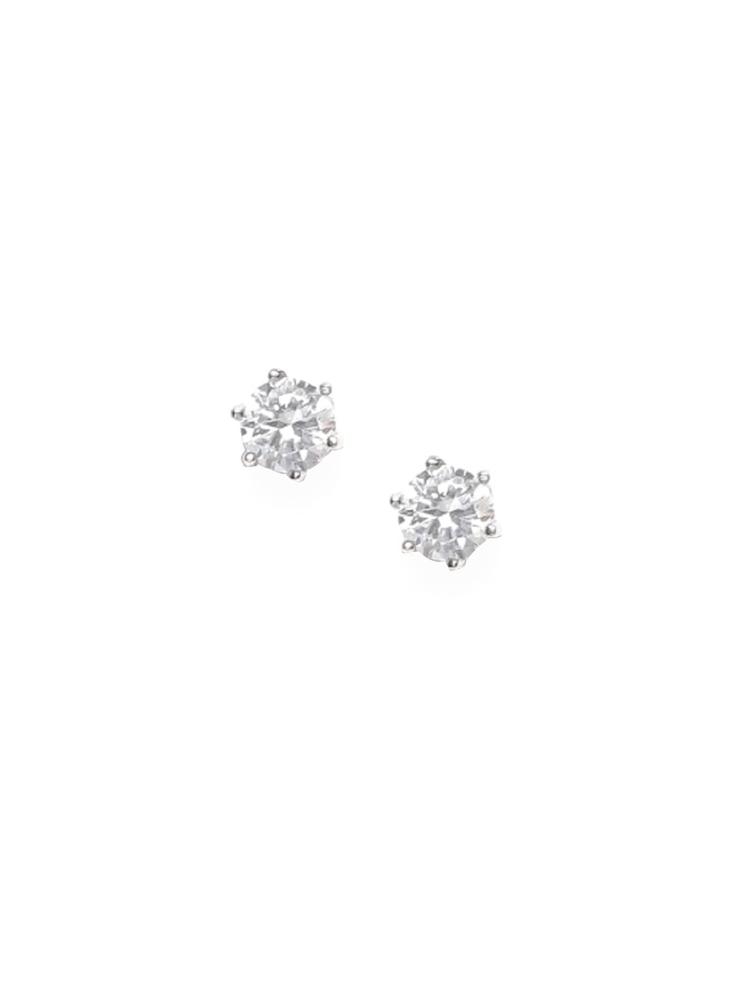 

OOMPH White Circular Solitaire Zirconia Studs