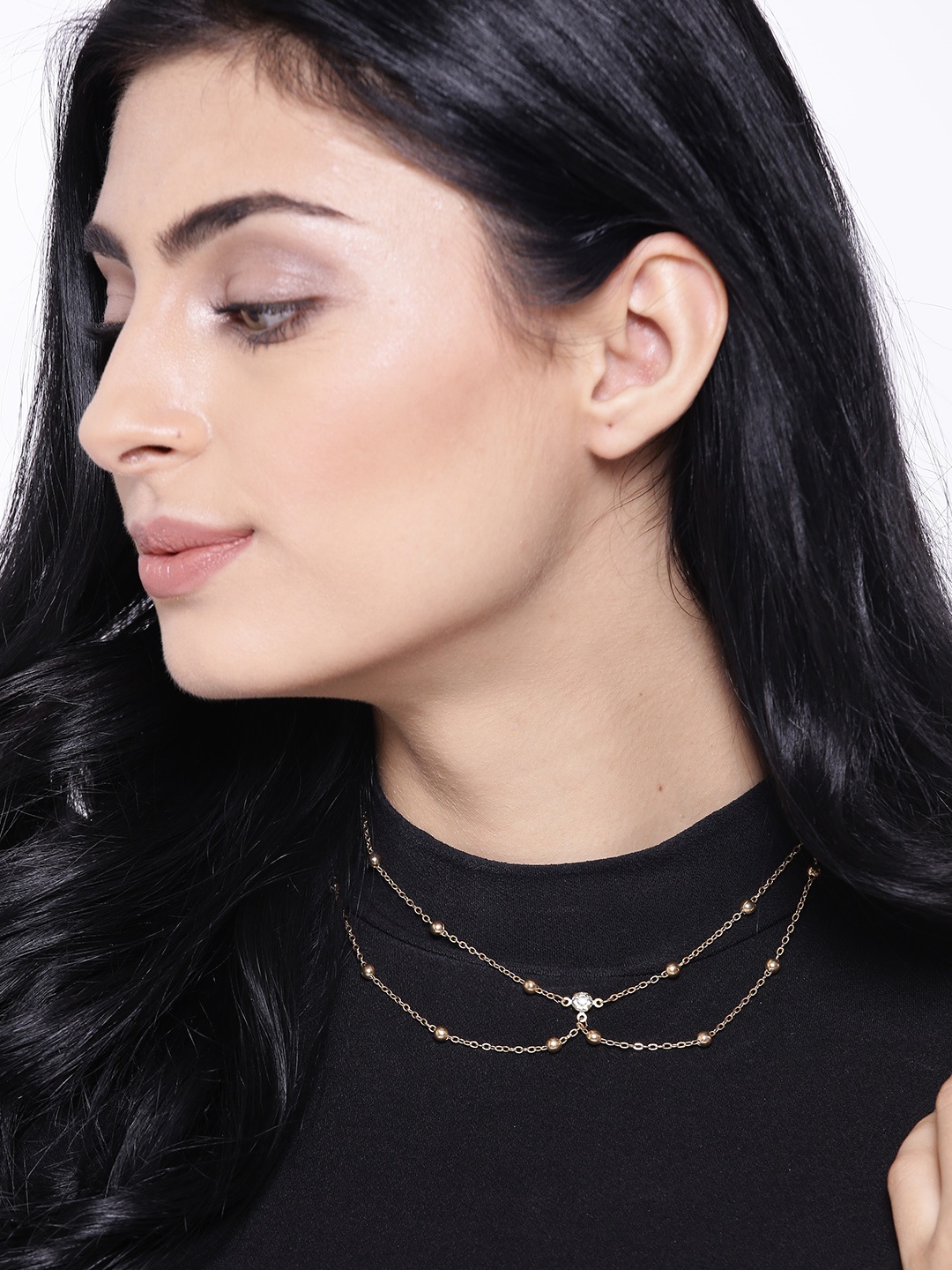 

OOMPH Gold-Toned Metal Layered Necklace