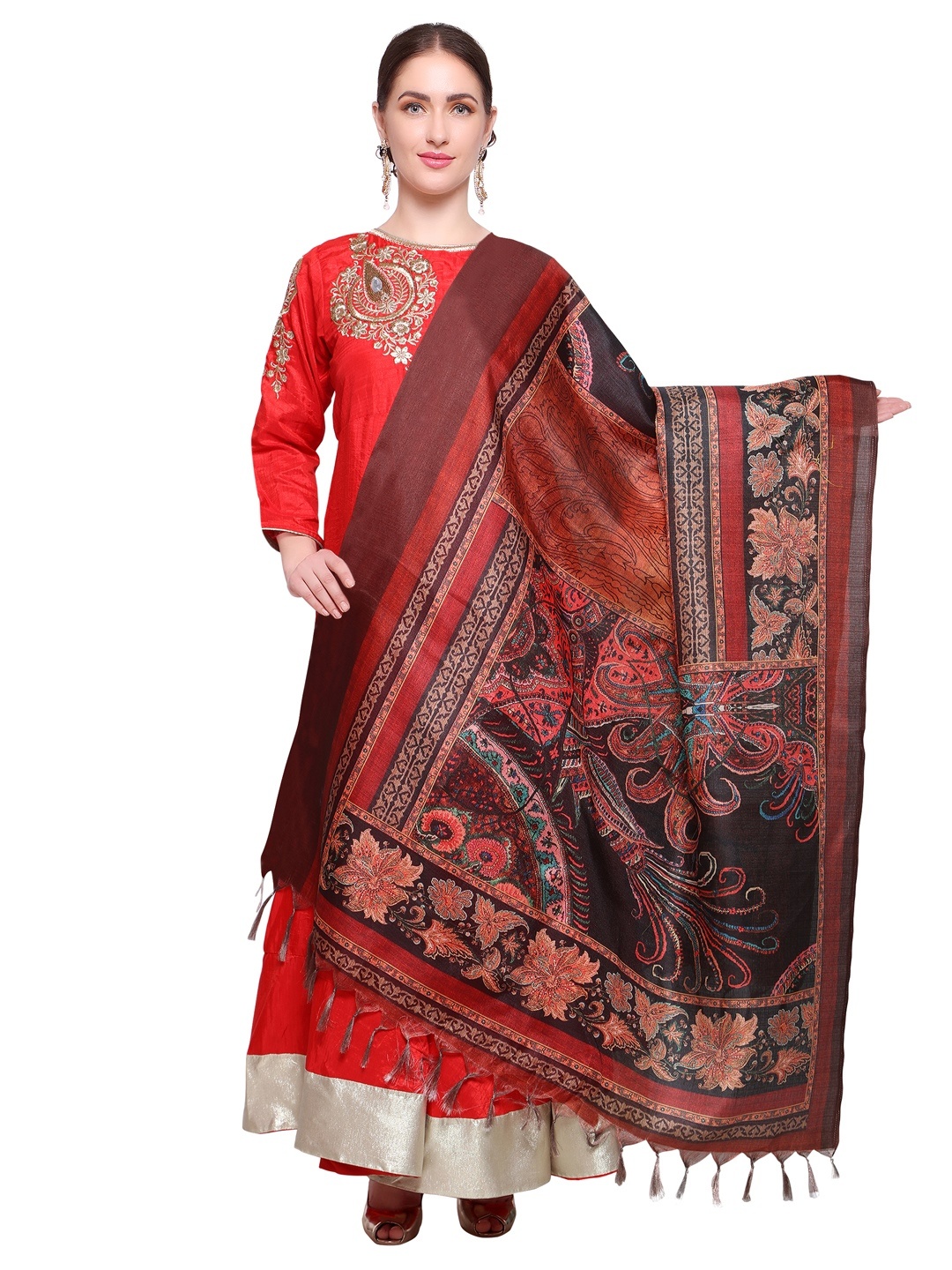 

Saree mall Multicoloured Printed Dupatta, Multi