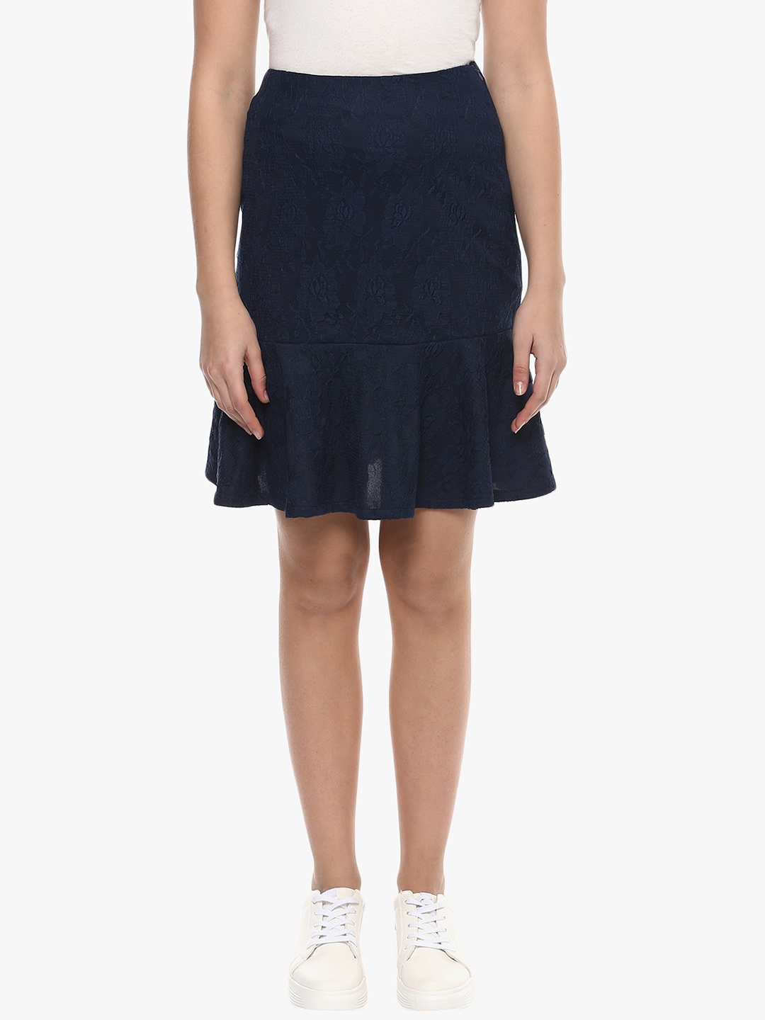 

QUIERO Women Navy Blue Solid Mini Skirt