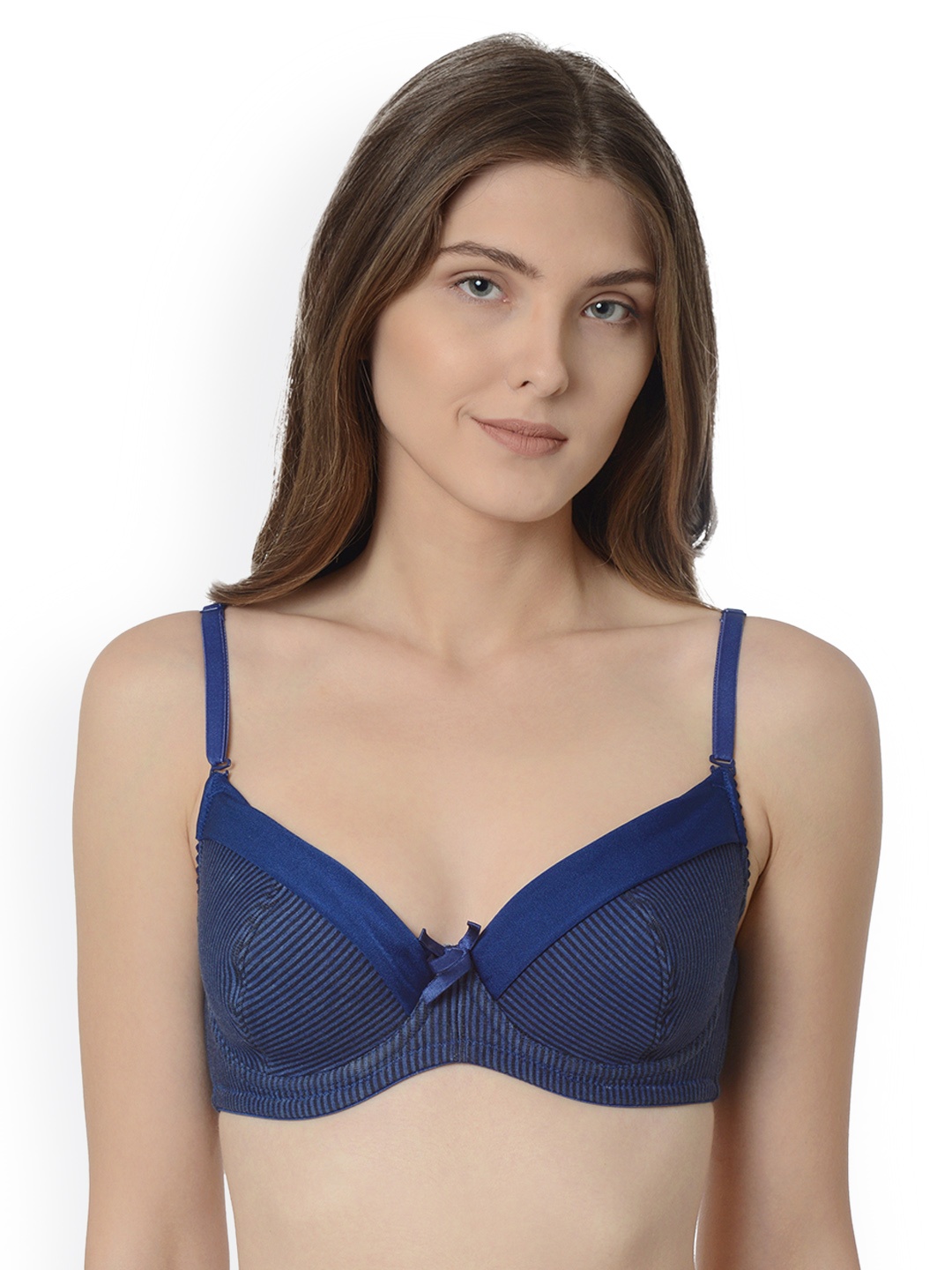 

Da Intimo Blue Printed Underwired Lightly Padded Everyday Bra DI992