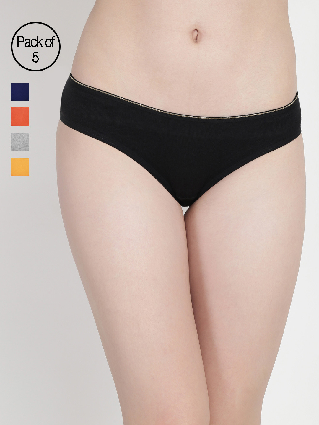 

Leading Lady Women Pack of 5 Assorted Basic Briefs RIBBS-5
