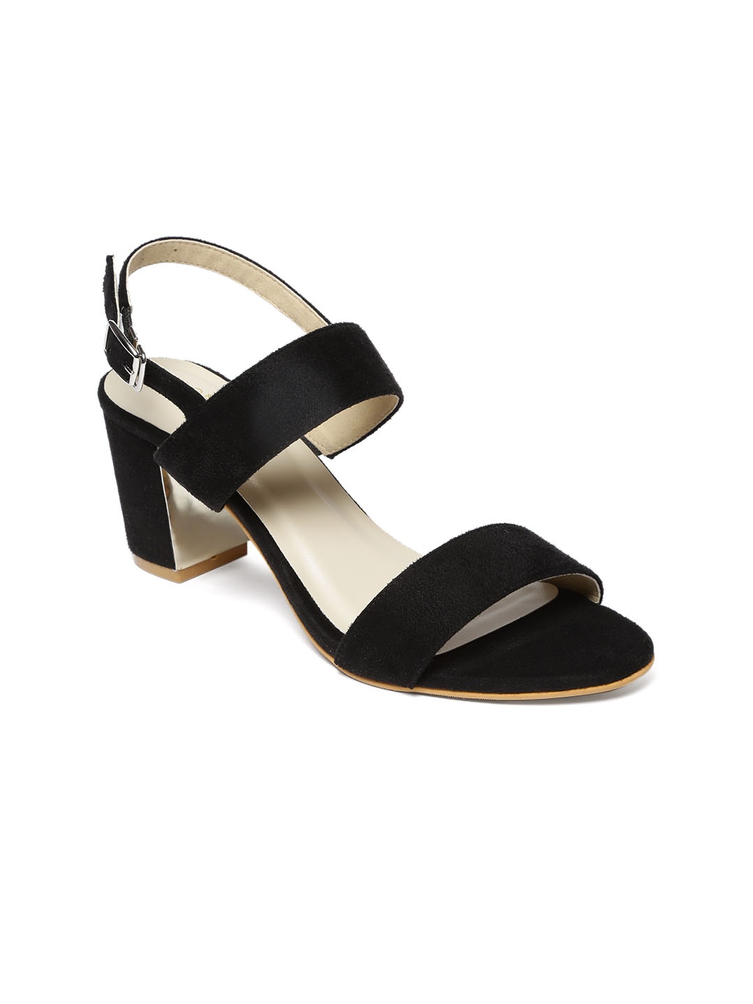 

Monrow Women Black Solid Sandals