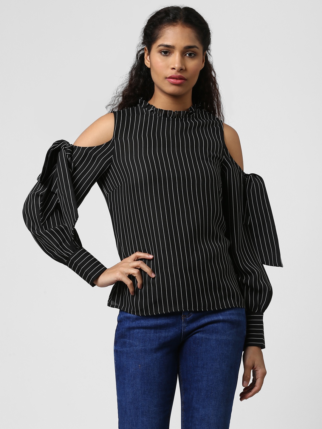 

Harpa Women Black Striped Top