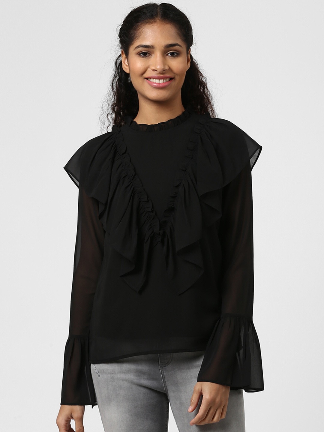 

Harpa Women Black Solid Top