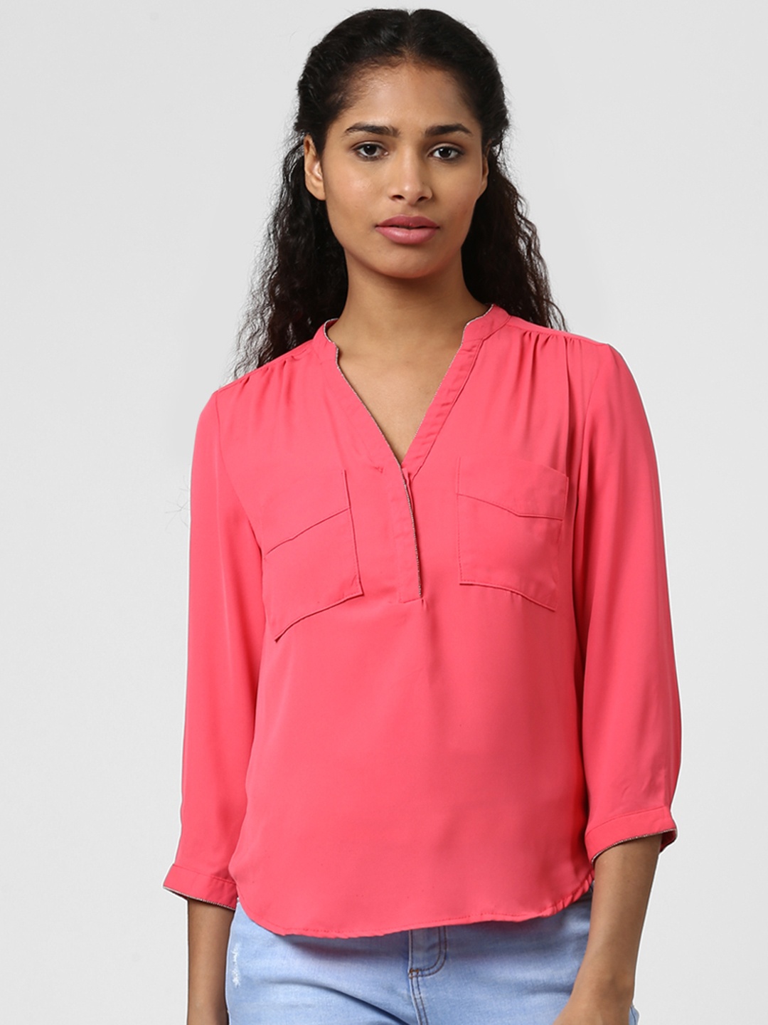 

Harpa Women Pink Solid Top