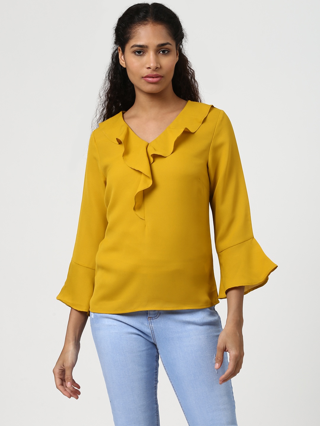 

Harpa Women Mustard Solid Top