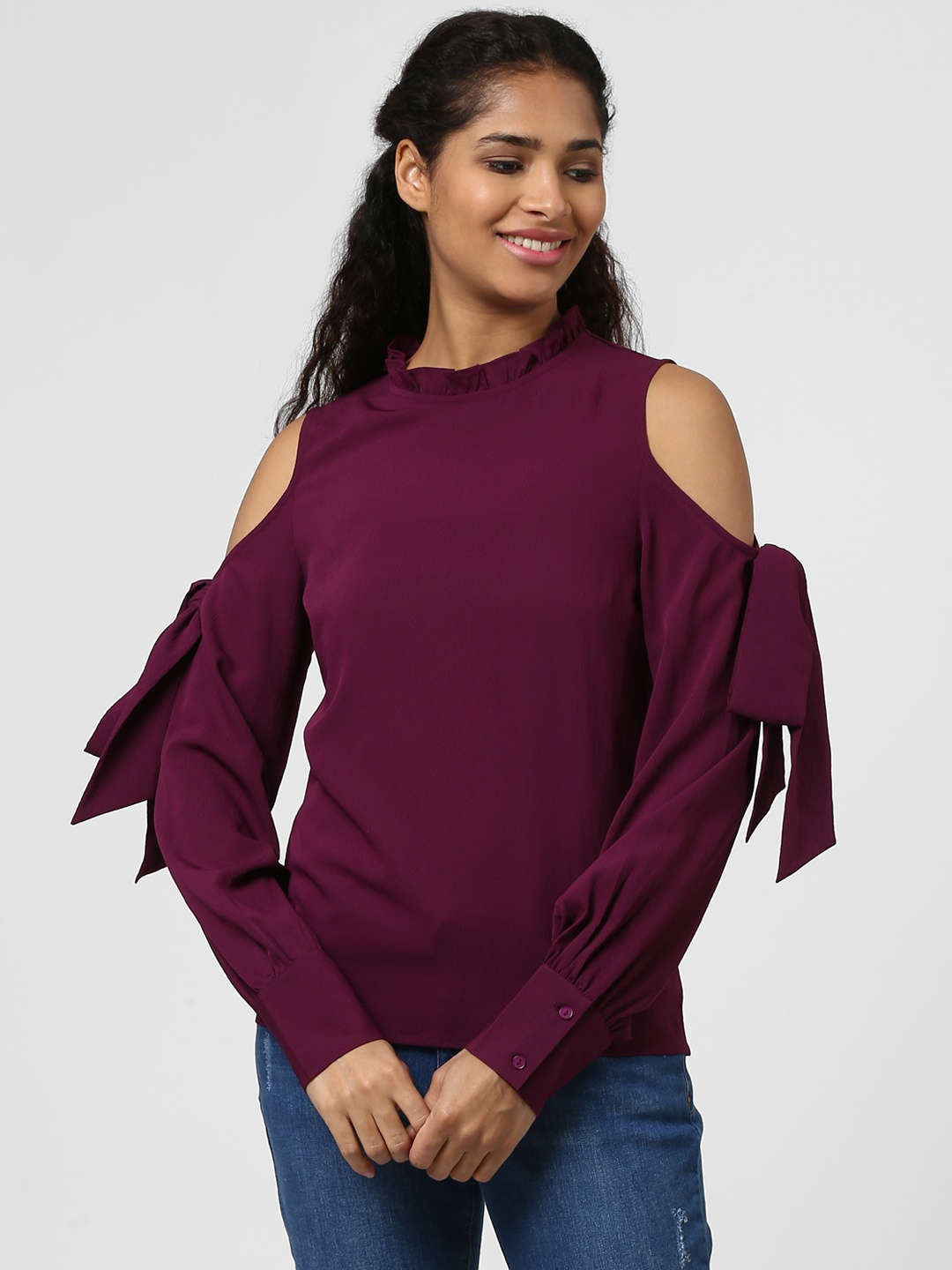 

Harpa Women Burgundy Solid Top