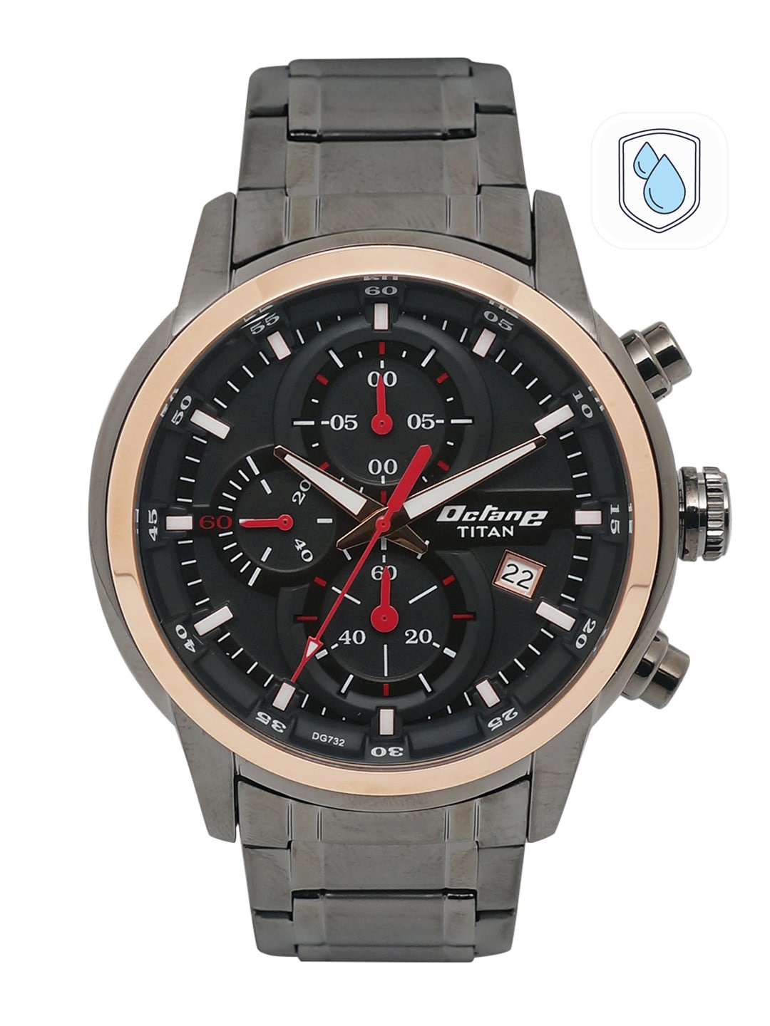 

Titan Octane Upgrade Men Black Analogue watch NL90086KM03