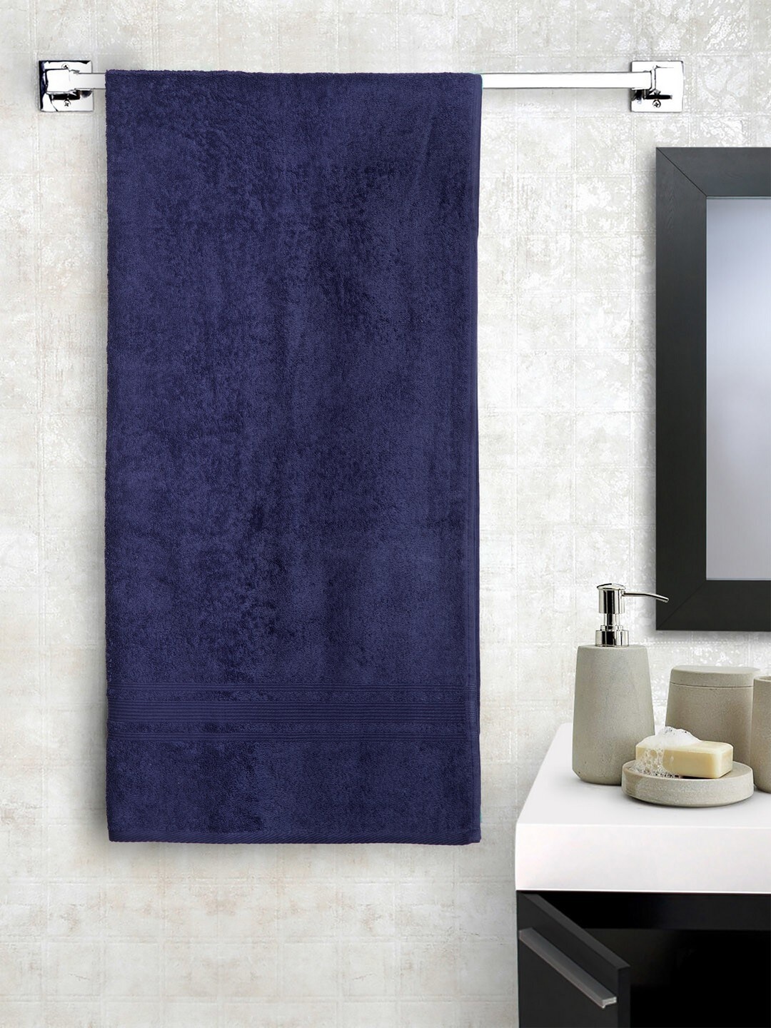

Lushomes Purple Solid Cotton Bath Towel 450 GSM