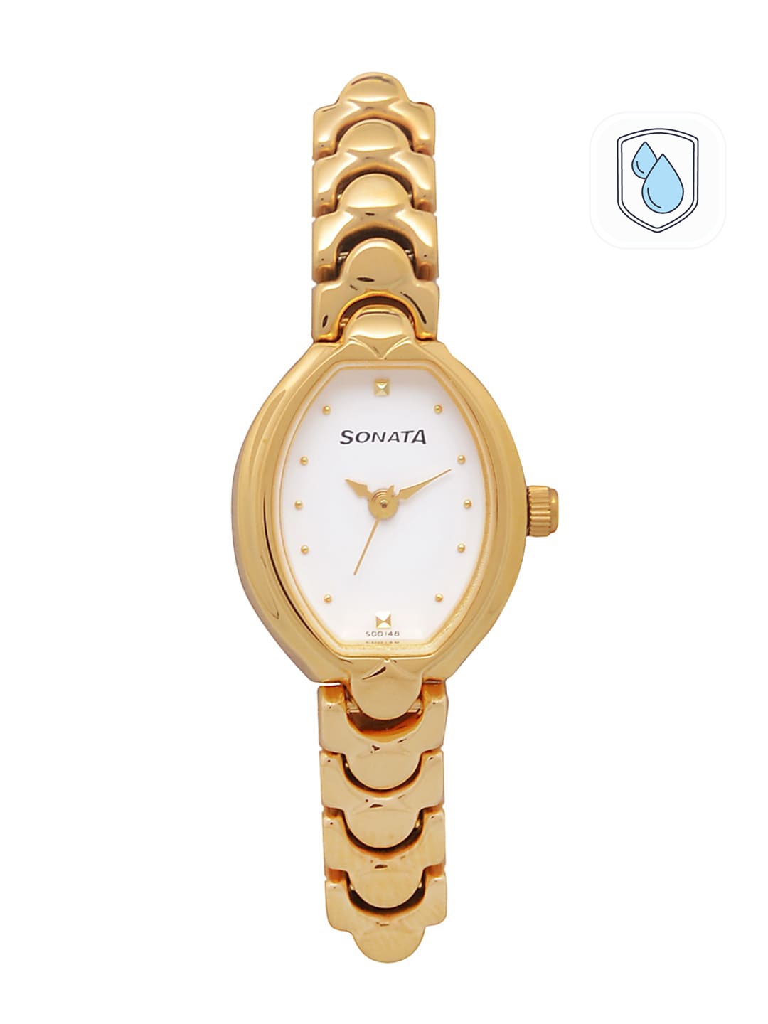 

Sonata Women White Analogue Watch NK8107YM01
