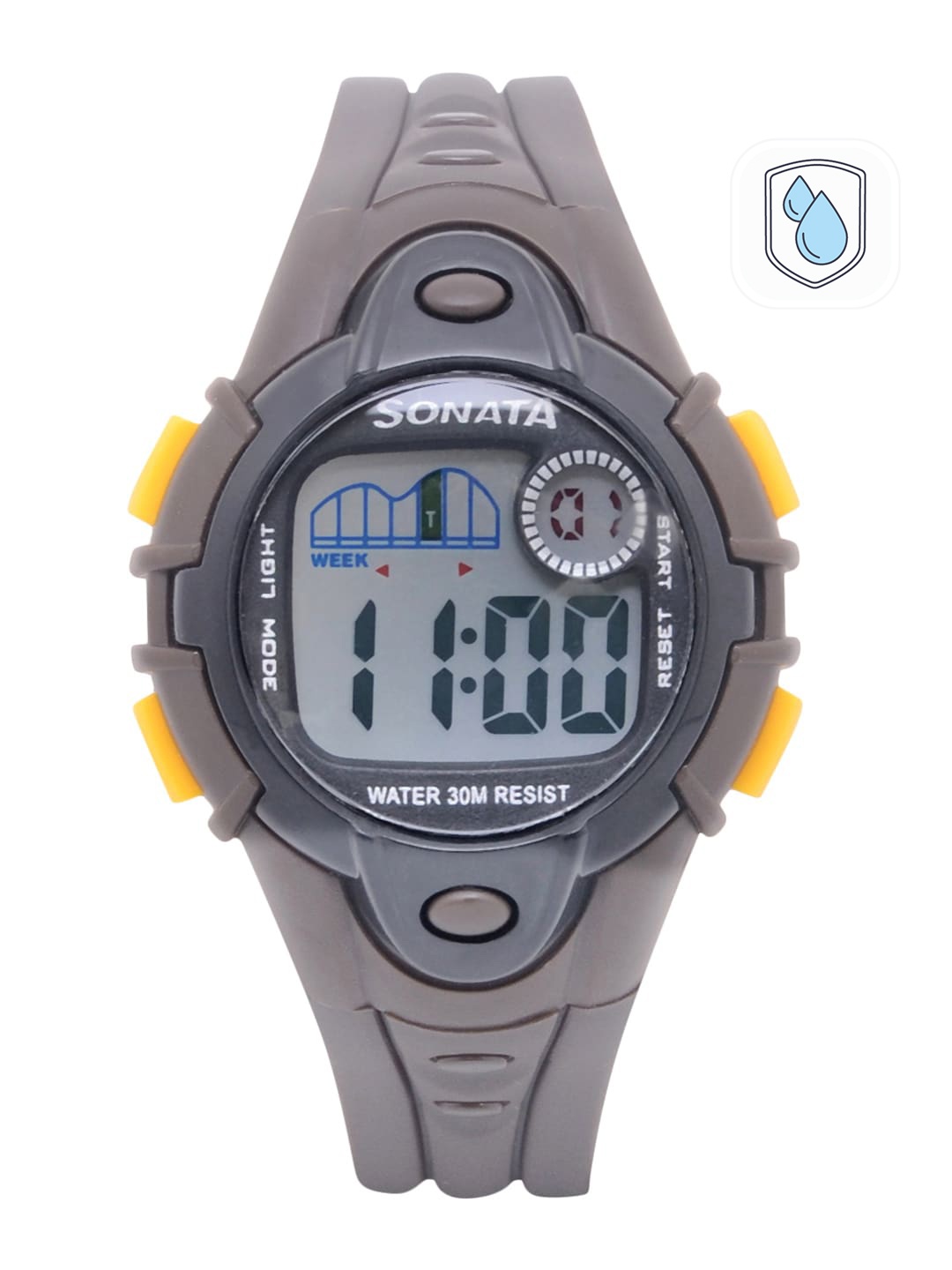 

Sonata Unisex Grey Digital Watch NH87012PP01