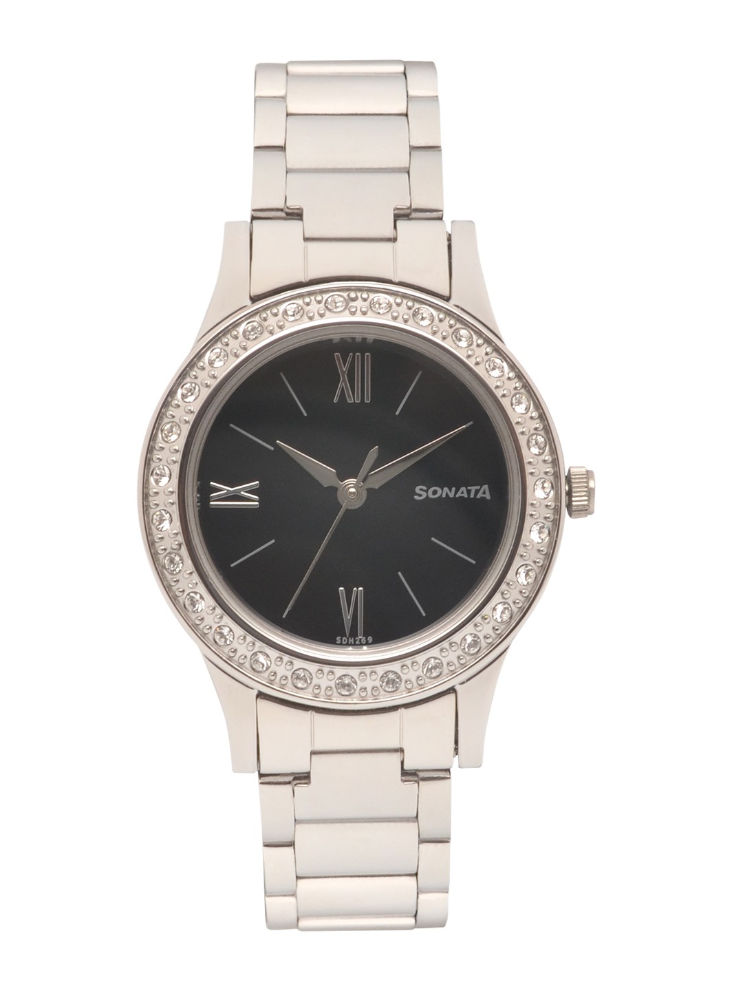 

Sonata Stardust Women Black Analogue watch NL8123SM02