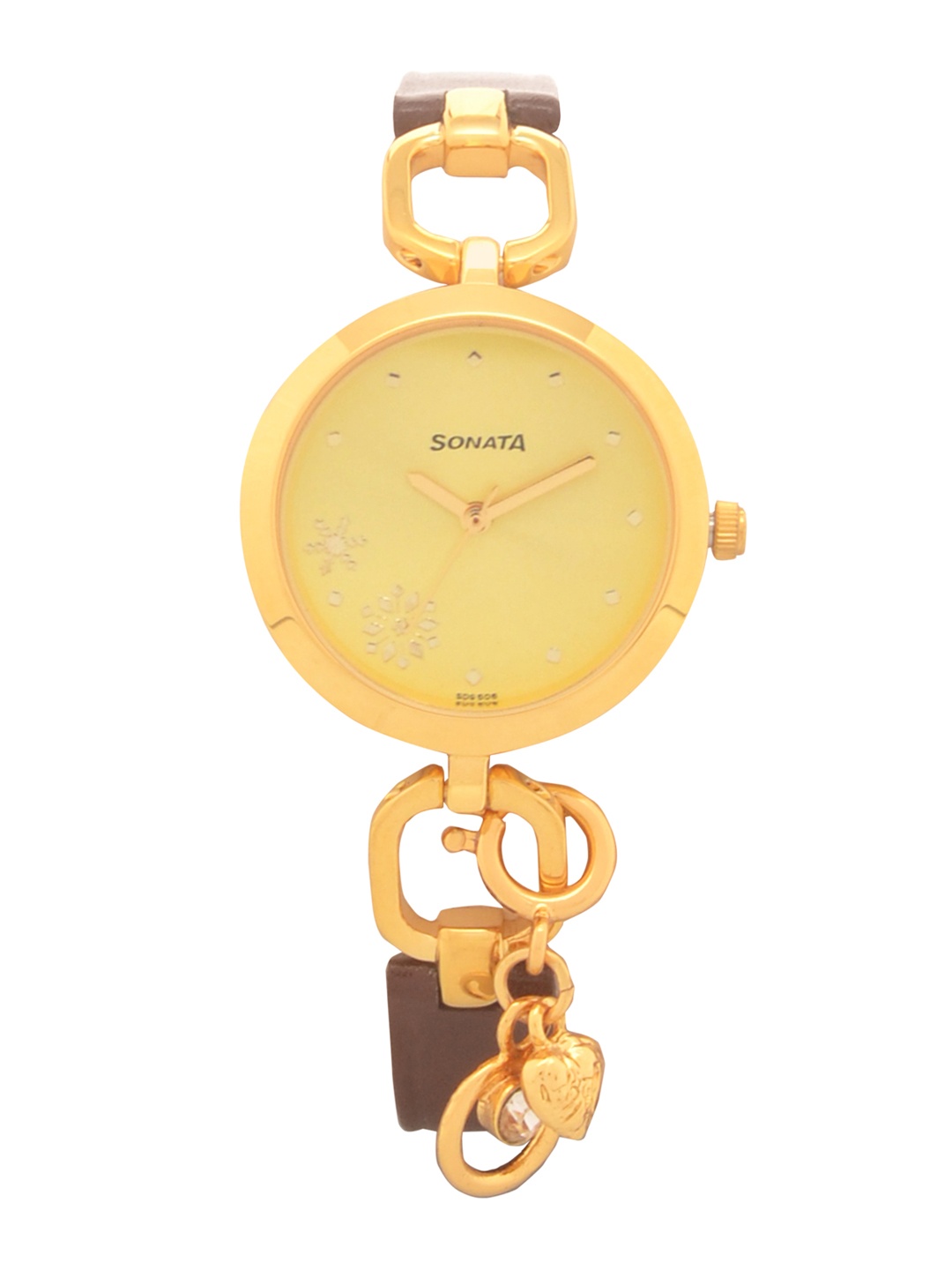 

Sonata Charmed Women Gold Analogue watch NL8147YL01