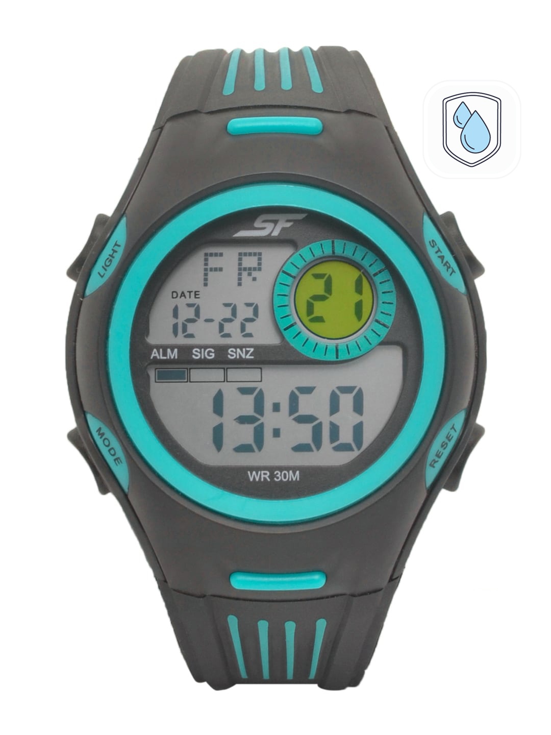 

Sonata Men Black Digital Watch 77072PP02