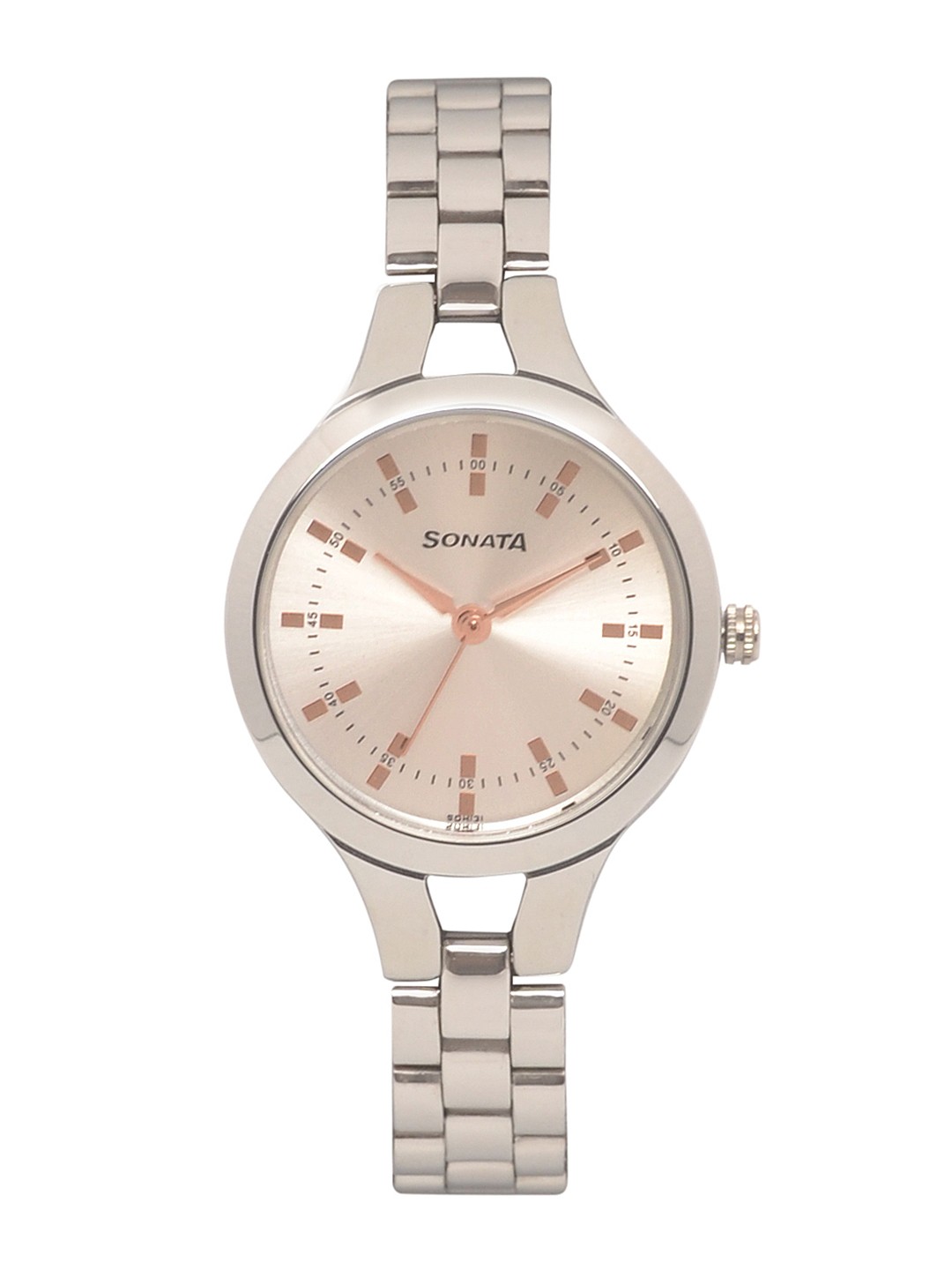 

Sonata Steel Daisies Women Silver Analogue watch NL8151SM01