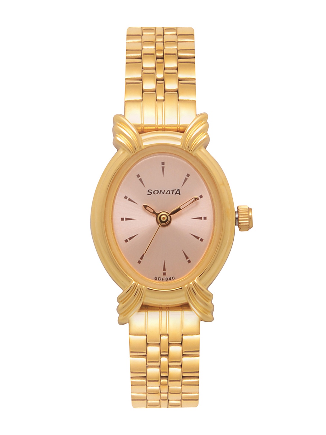 

Sonata Women Pink & Gold-Toned Analogue Watch NK8110YM03