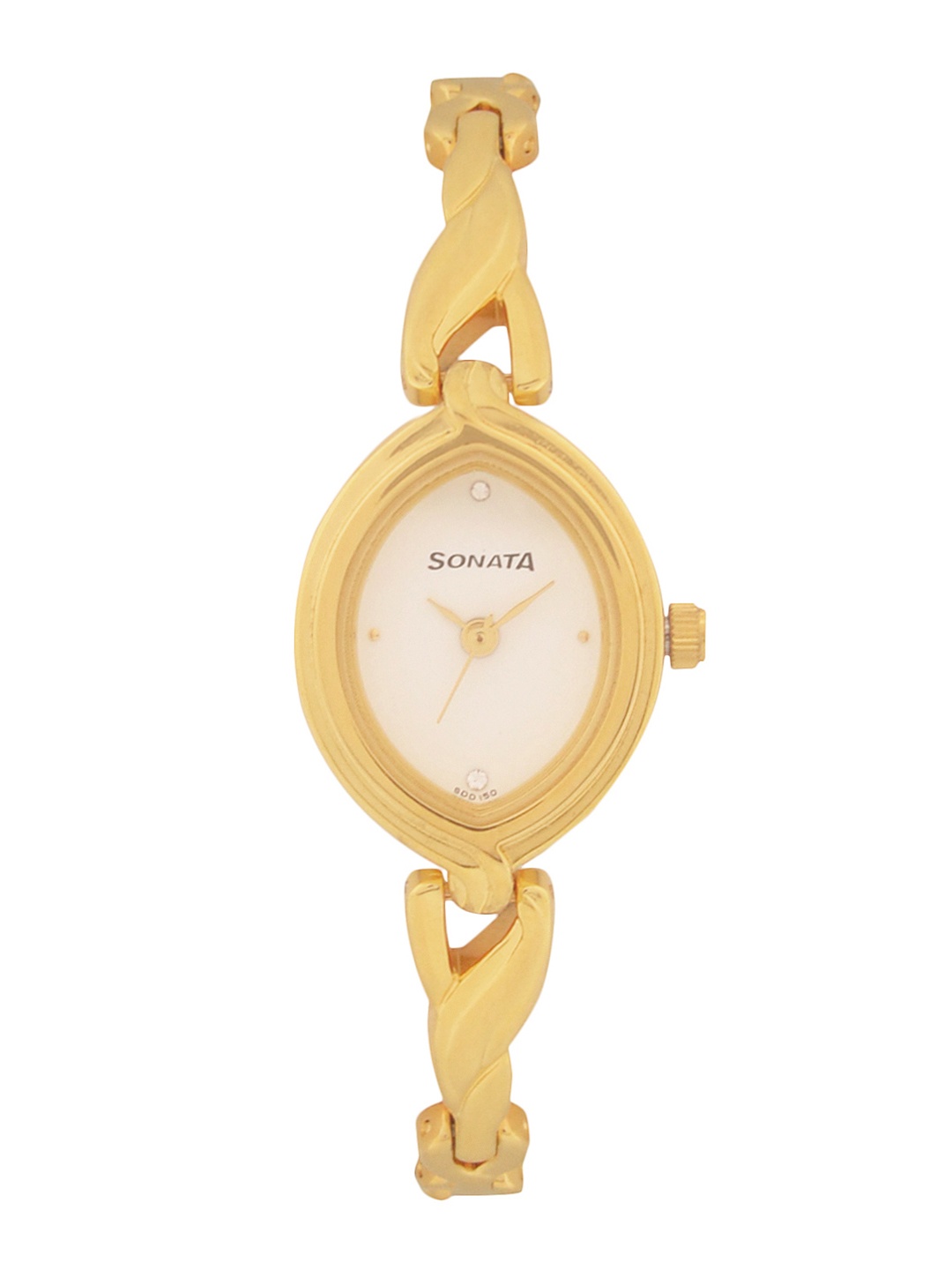 

Sonata Women White & Gold-Toned Analogue Watch NK8109YM01