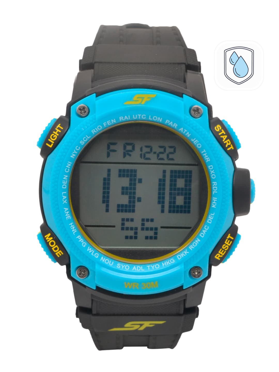 

Sonata Men Blue Digital Watch 77073PP04