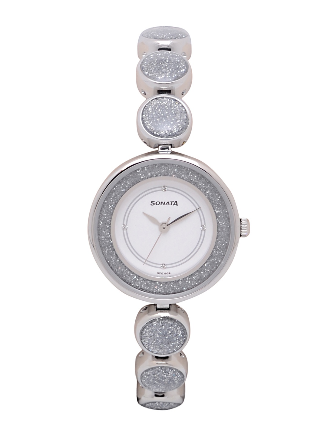 

Sonata Women Silver-Toned Analogue Watch NK8136SM03