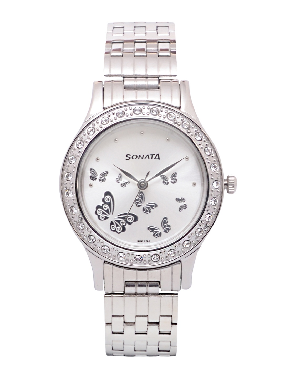 

Sonata Women Silver-Toned Analogue Watch NK8123SM01