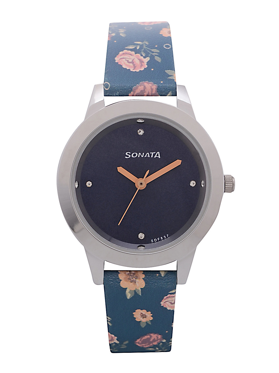 

Sonata Women Black Analogue Watch NK87019SL02