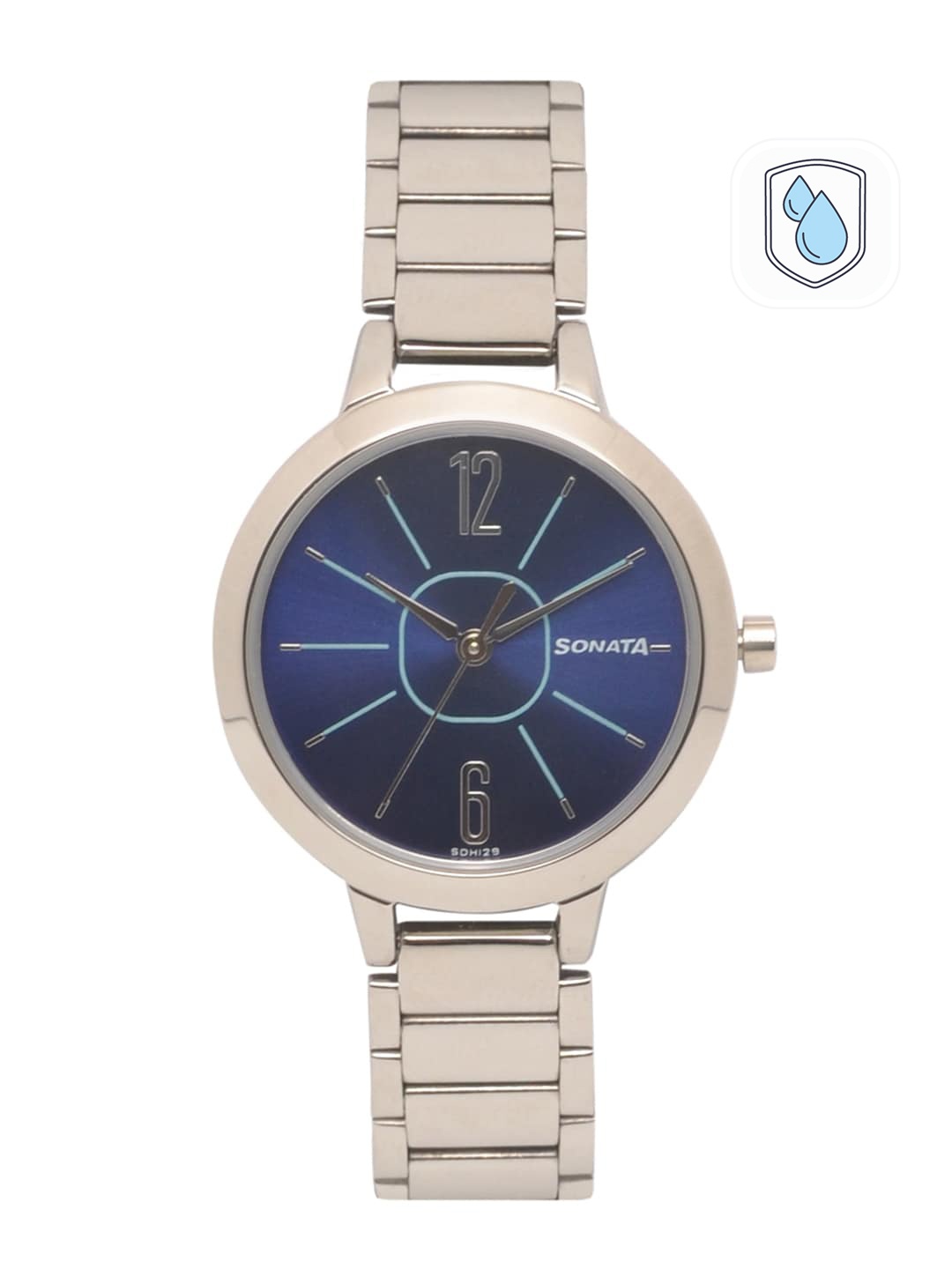 

Sonata Steel Daisies Women Blue Analogue watch NL8141SM03