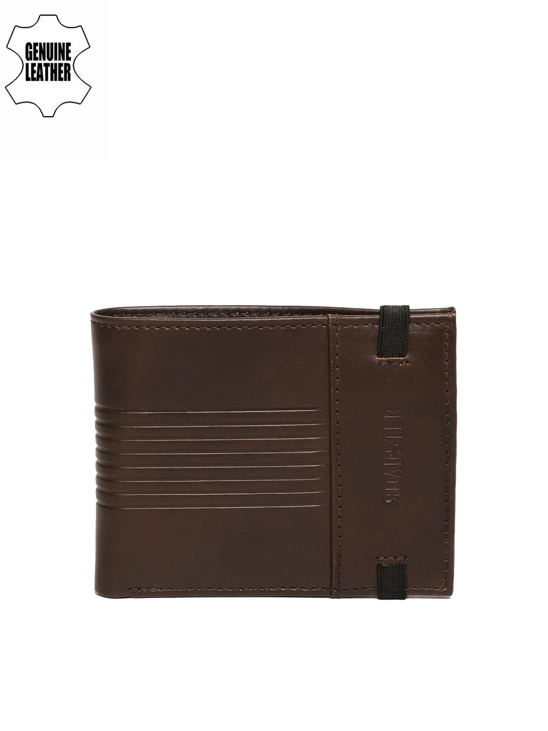 

Roadster Men Brown Solid Genuine Leather Two Fold Wallet