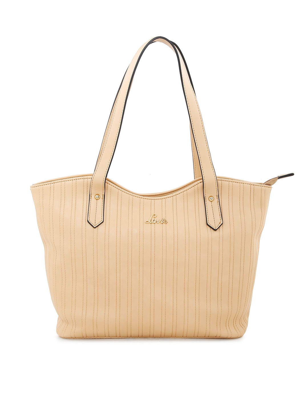 

Lavie Beige Striped Shoulder Bag