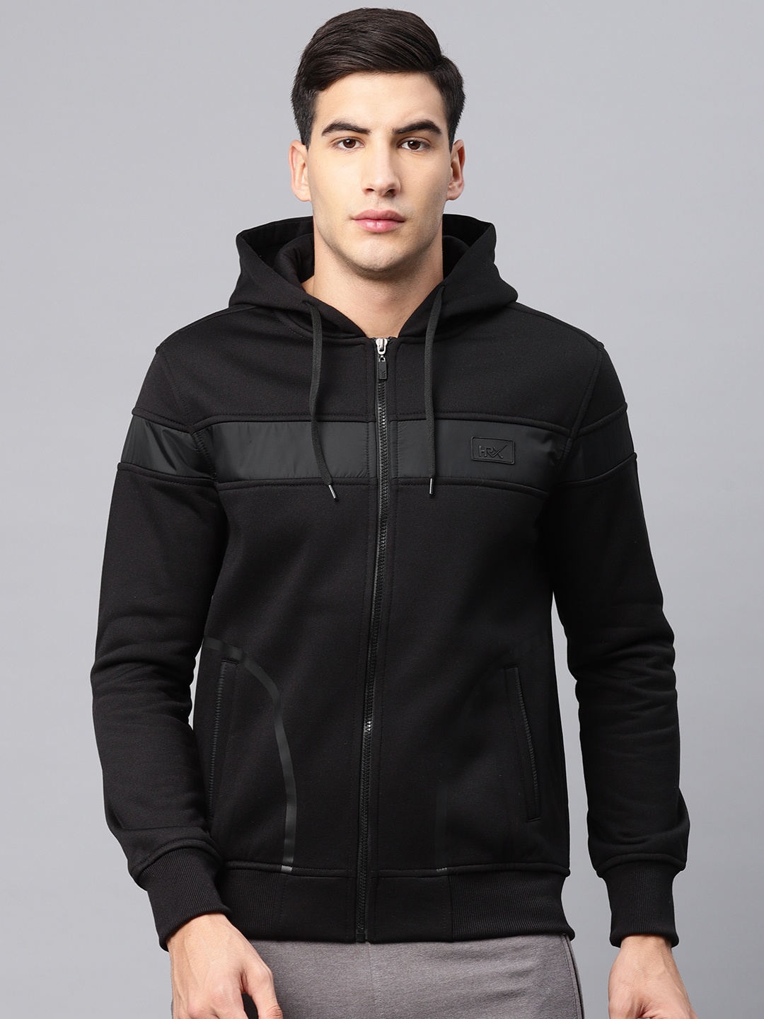 

HRX by Hrithik Roshan Men Black Solid Bomber