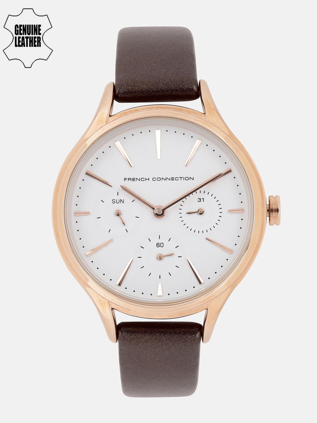 

French Connection Women White Analogue Watch