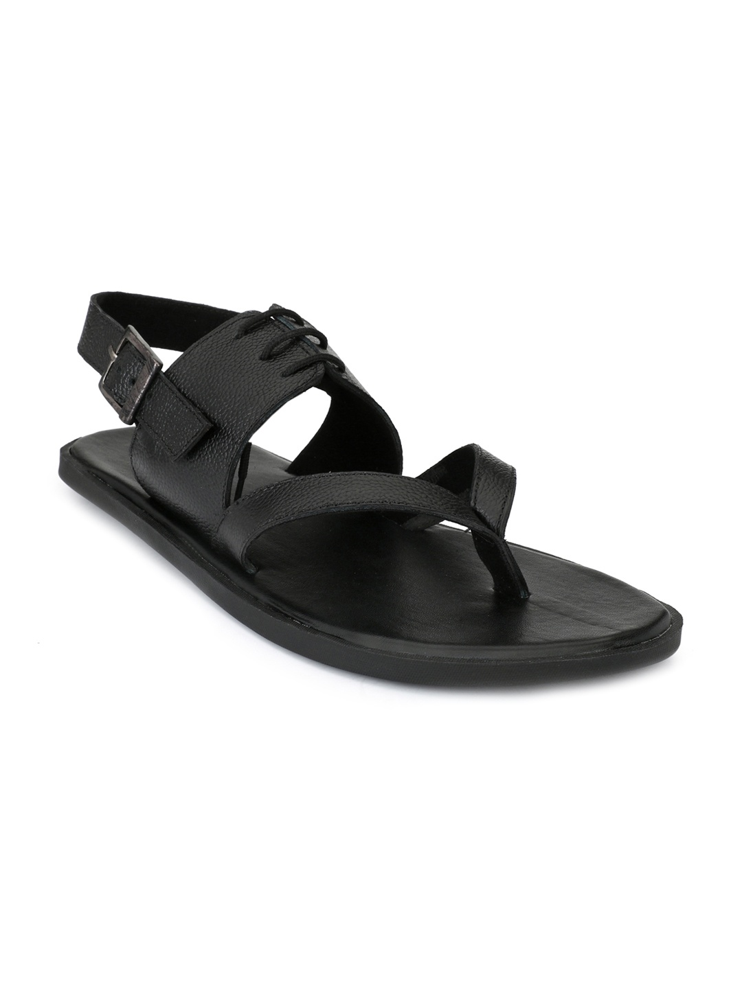 

Guava Men Black Comfort Sandals