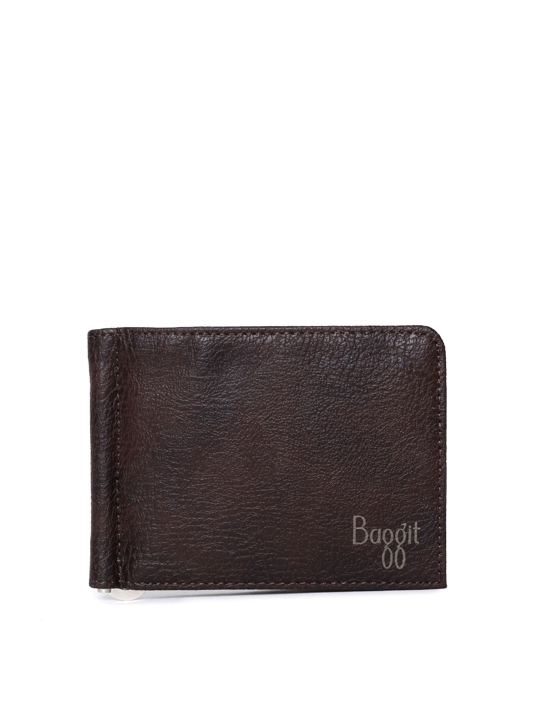 

Baggit Men Brown Solid Two Fold Wallet