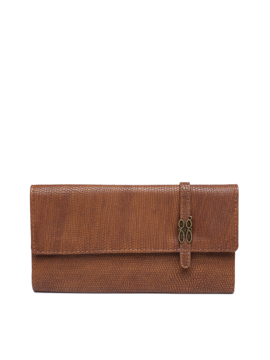 

Baggit Women Brown Self Design Three Fold Wallet