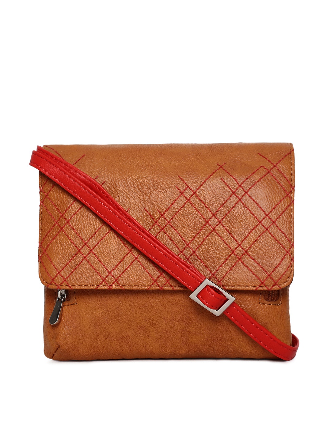 

Baggit Brown Self Design Sling Bag