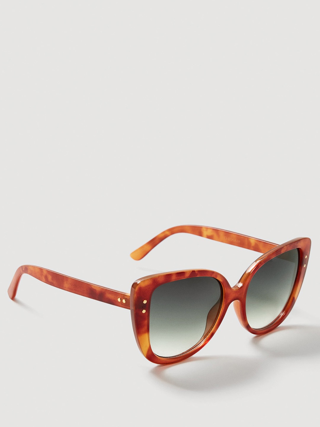 

MANGO Women Cateye Sunglasses 23087020, Green