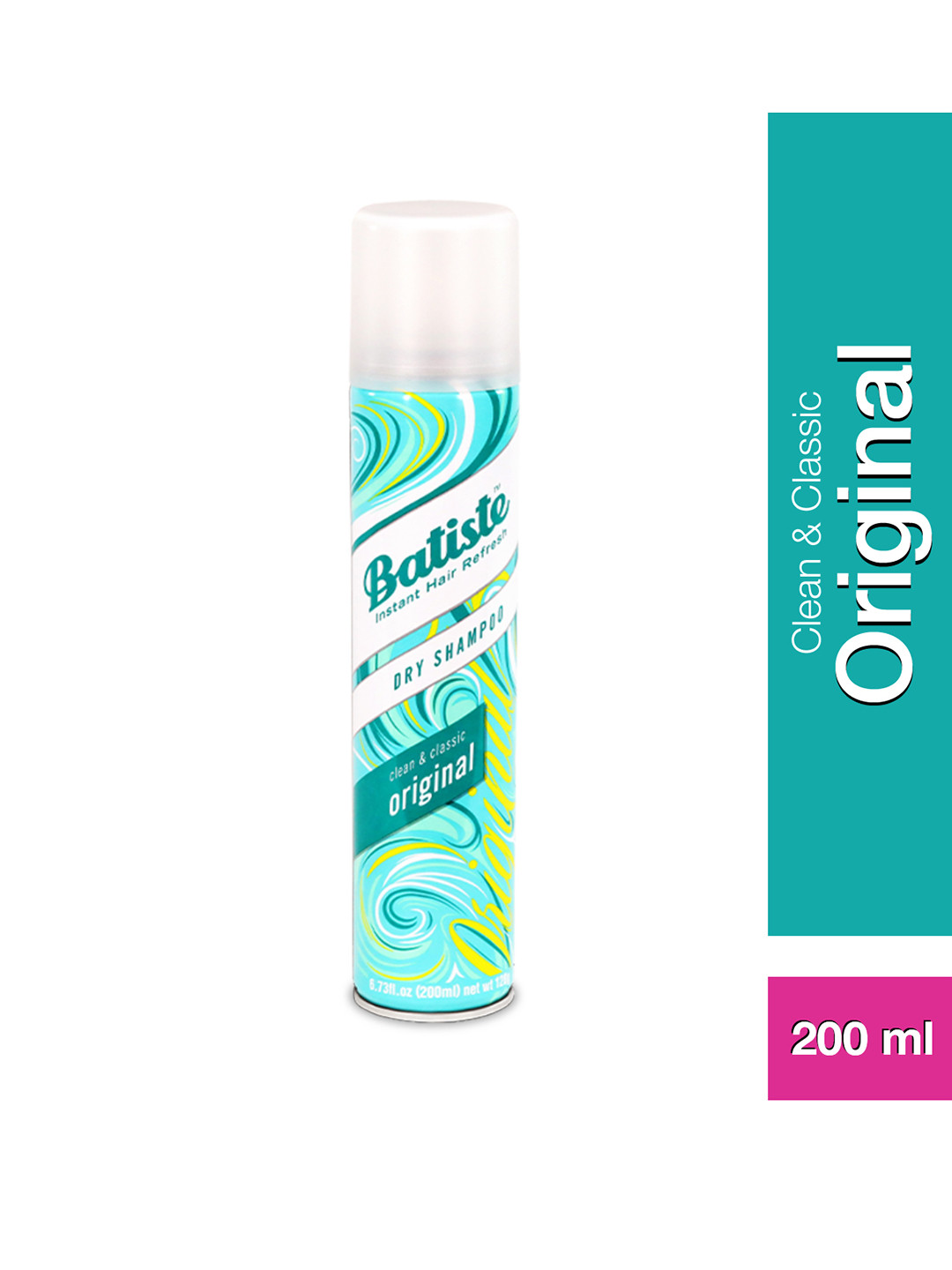 

Batiste Instant Hair Refresh Clean & Classic Original Dry Shampoo - 200 ml, Blue