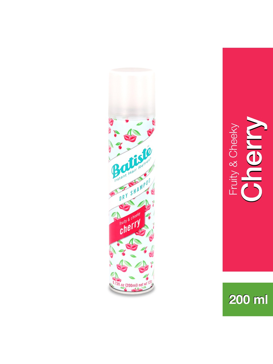 

Batiste Instant Hair Refresh Fruits & Berries Cherry Dry Shampoo - 200ml, White