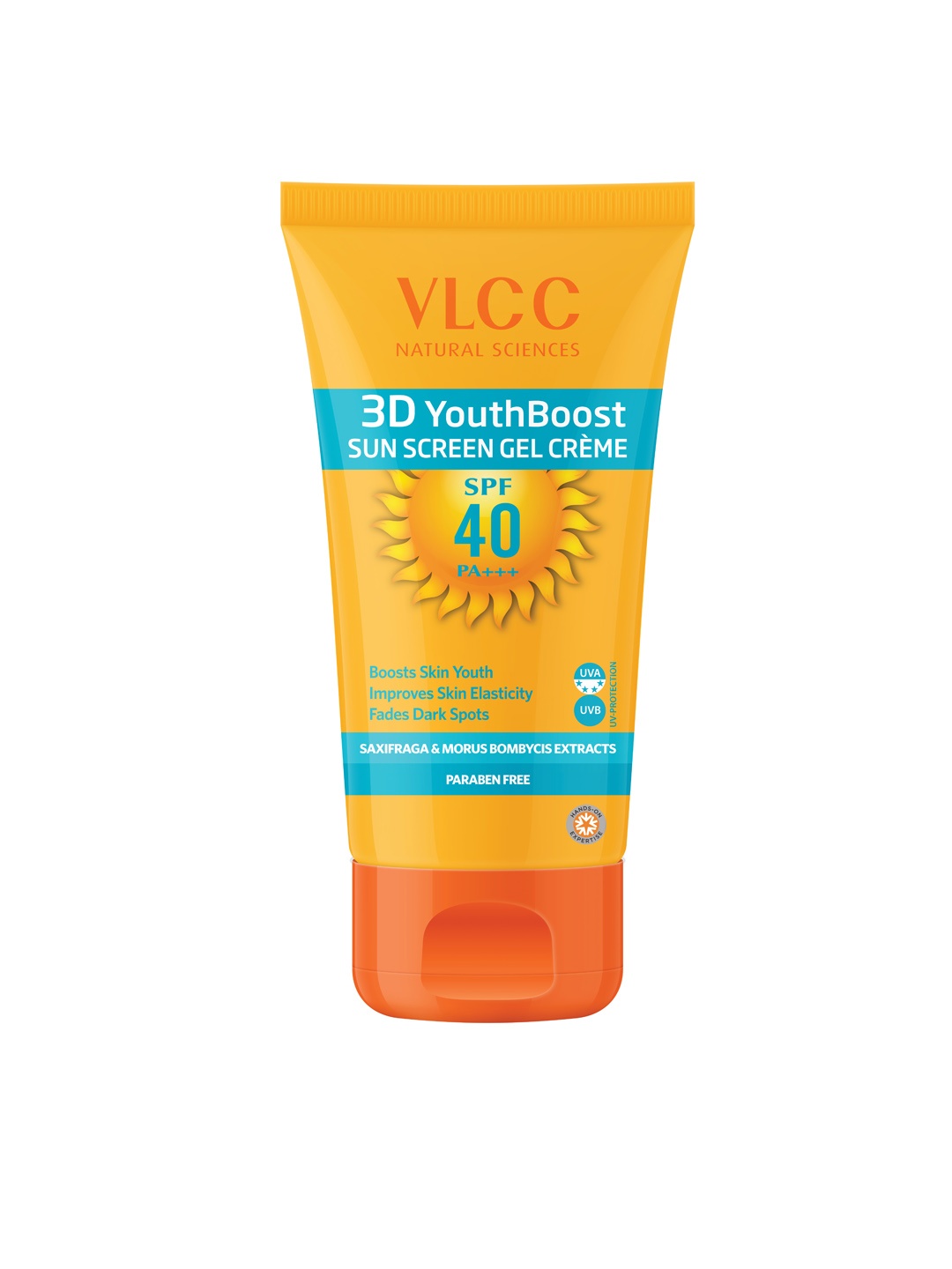 

VLCC Unisex 3D Youth Boost SPF 40 Sunscreen Gel Creme 50 g, Yellow