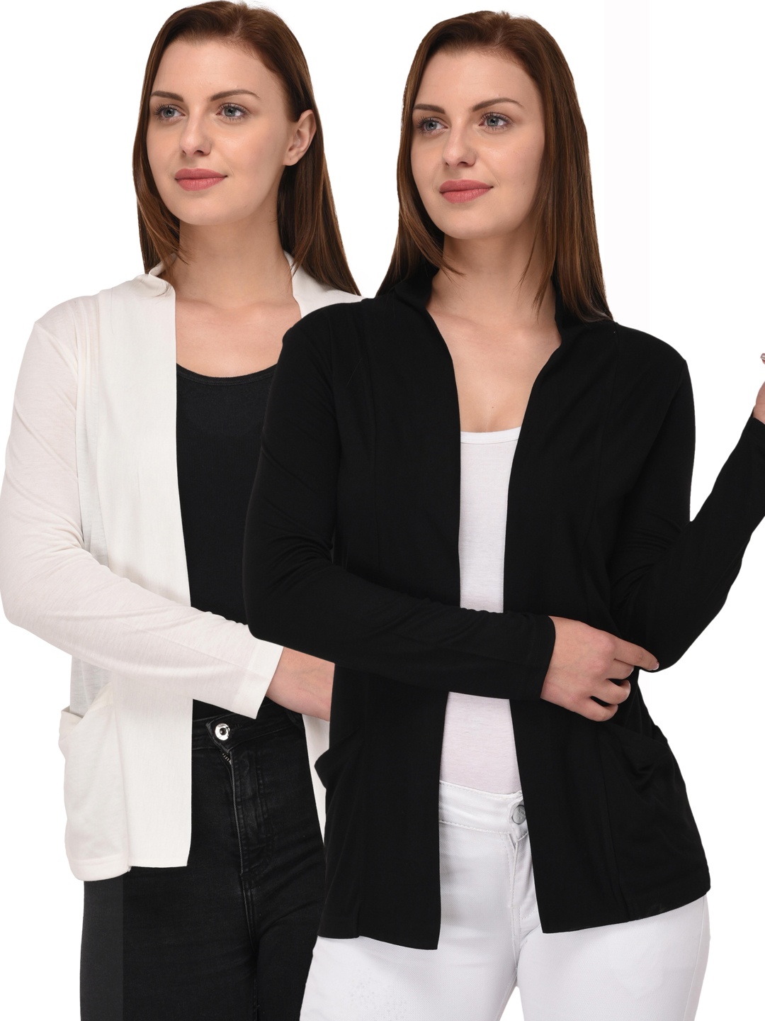 

Espresso Women Pack Of 2 Shrugs, Black