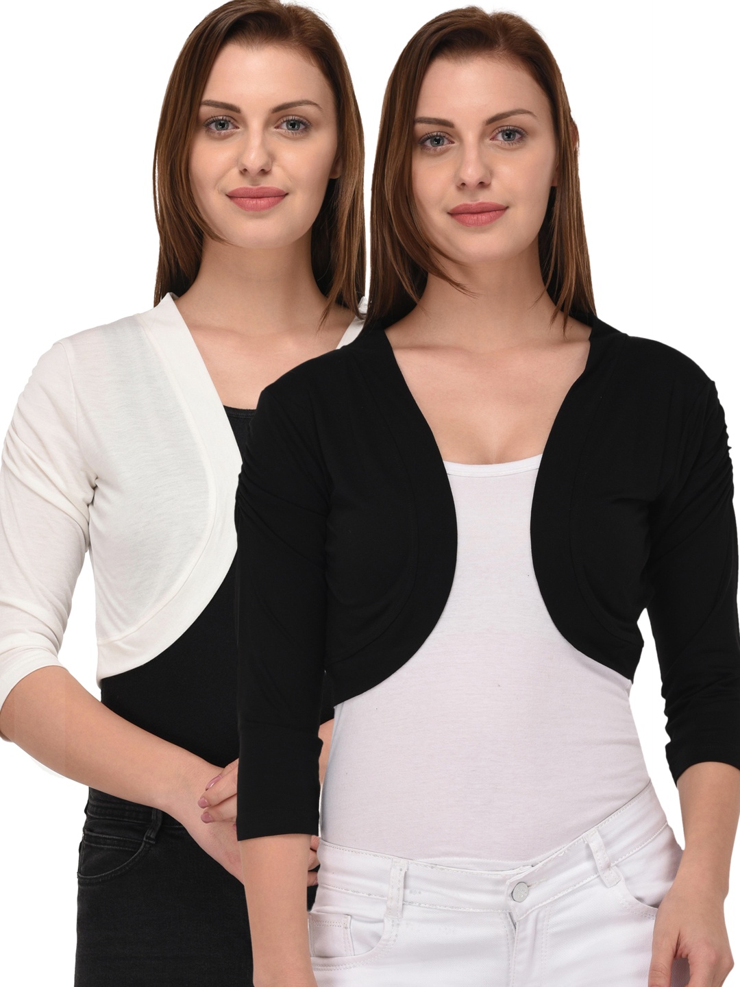 

Espresso Women Pack Of 2 Shrugs, Off white
