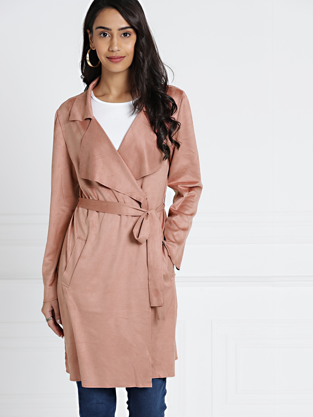 

all about you Women Pink Suede Tailored Jacket