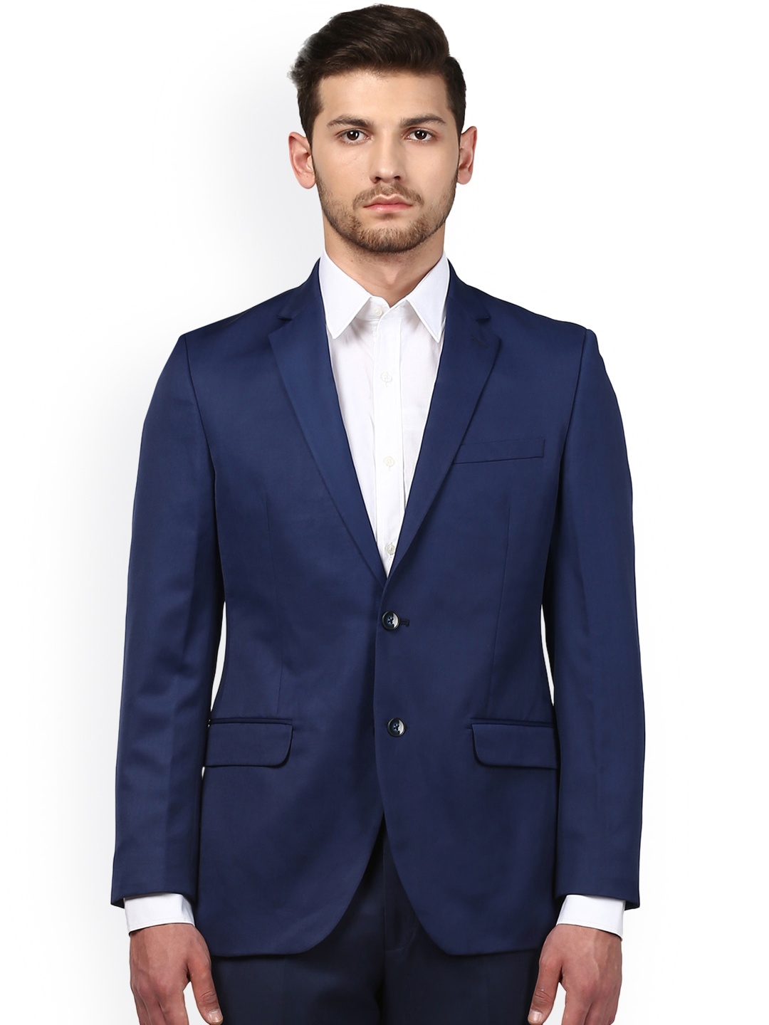 

Park Avenue Men Blue Regular-Fit Single-Breasted Blazer