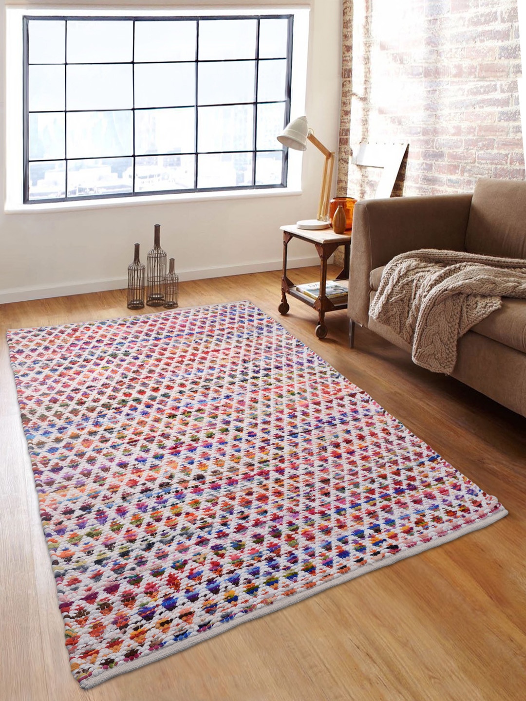 

Romee Multicolour Patterned Dhurrie, Multi