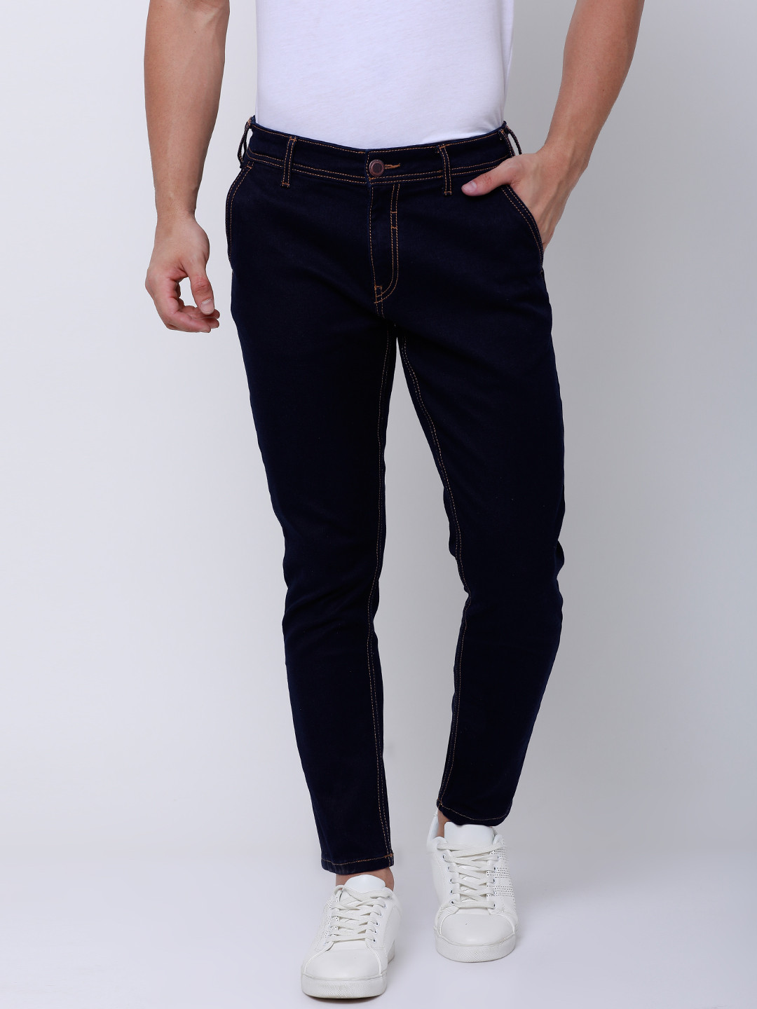 

LOCOMOTIVE Men Blue Slim Fit Mid-Rise Clean Look Stretchable Jeans