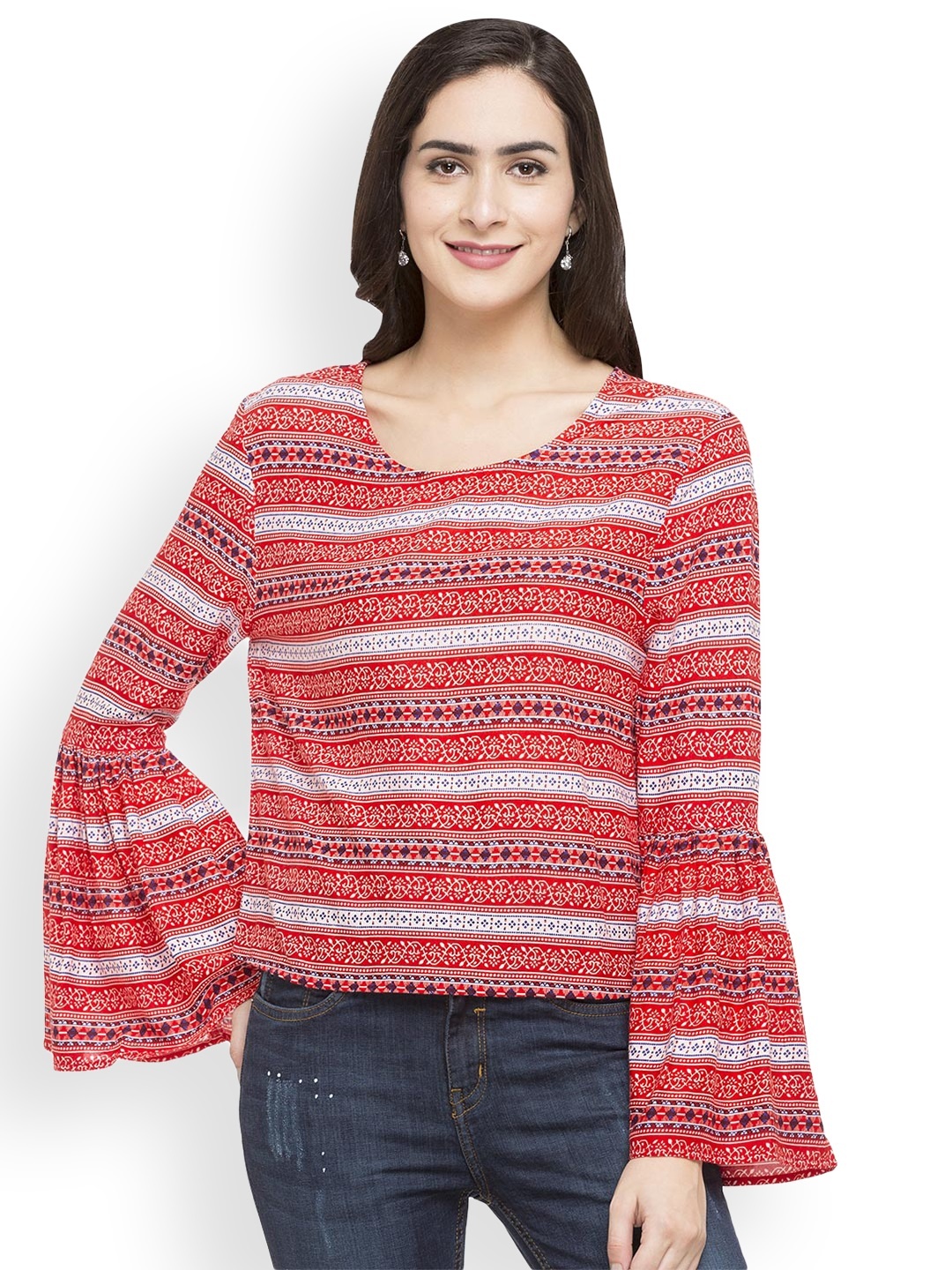 

Globus Women Red Printed Top